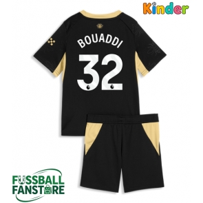 Manchester City Ayyoub Bouaddi #32 Replik Auswärtstrikot Kinder 2026-27 Kurzarm (+ Kurze Hosen)